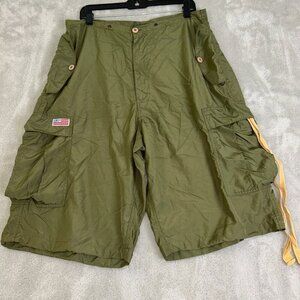 UFO Parachute Cargo Pants Unisex Medium Baggy Y2K Grunge Loops for suspenders
